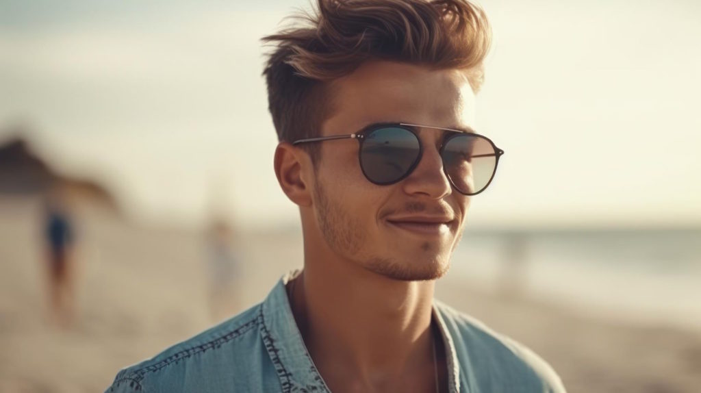 Mężczyźni, którzy chcą być modni i jednocześnie chronić swoje oczy przed szkodliwym promieniowaniem słonecznym, powinni zwrócić uwagę na najnowsze trendy w męskich okularach przeciwsłonecznych Ray-Ban